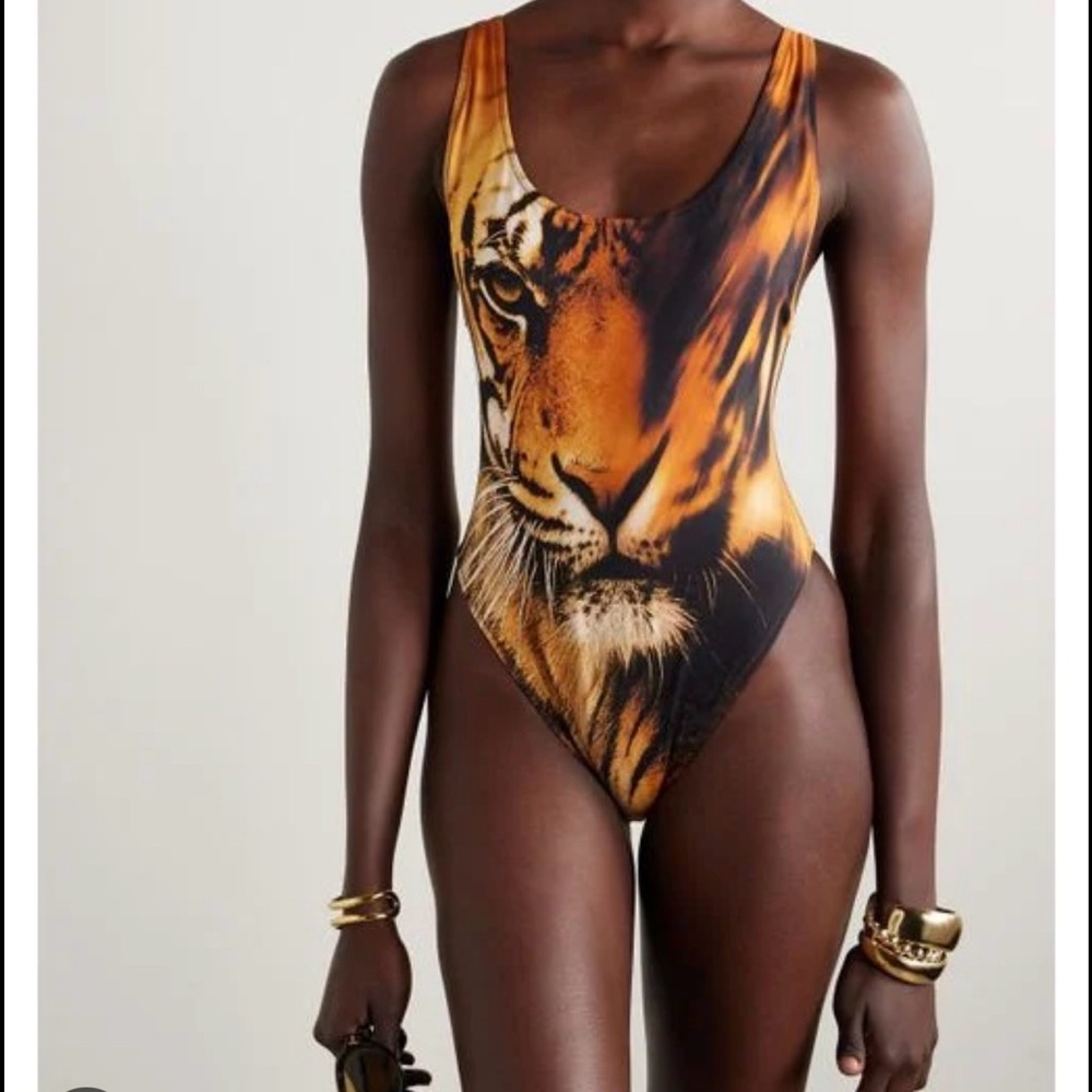 Roberto Cavalli x Skims Tiger Face One Piece